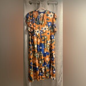 Entro ruffle dress. Size 1x.